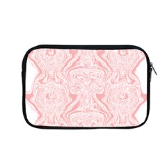 A Pink And White Abstract Design On A White Background Apple Macbook Pro 13  Zipper Case by catchydesignhill