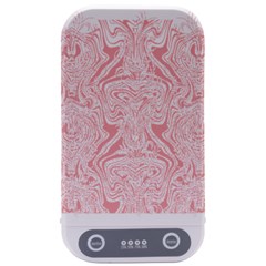 A Pink And White Abstract Design On A White Background Sterilizers by catchydesignhill