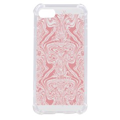 A Pink And White Abstract Design On A White Background Iphone Se by catchydesignhill