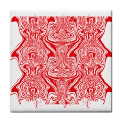 A Red And White Image Of A Pattern On A White Background Face Towel by catchydesignhill