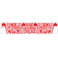 A Red And White Image Of A Pattern On A White Background Large Premium Plush Fleece Scarf  by catchydesignhill