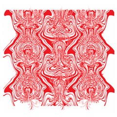 A Red And White Image Of A Pattern On A White Background Wooden Puzzle Square by catchydesignhill