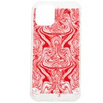 A Red And White Image Of A Pattern On A White Background iPhone 12 Pro max TPU UV Print Case Front