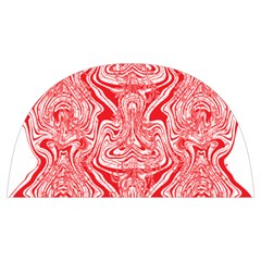 A Red And White Image Of A Pattern On A White Background Anti Scalding Pot Cap by catchydesignhill