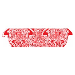 A Red And White Image Of A Pattern On A White Background Oblong Satin Scarf (16  X 60 ) by catchydesignhill