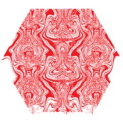 A Red And White Image Of A Pattern On A White Background Wooden Puzzle Hexagon by catchydesignhill