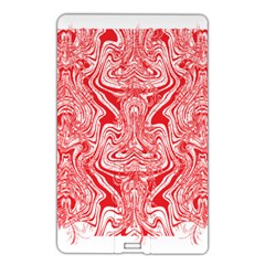 A Red And White Image Of A Pattern On A White Background Name Card Style Usb Flash Drive