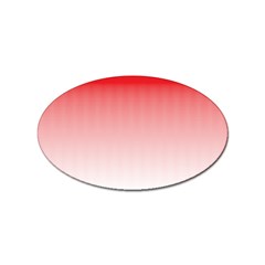 A Red And White Background With Small Squares Sticker Oval (10 Pack) by catchydesignhill