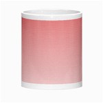 A Red And White Background With Small Squares Morph Mug Center