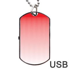 A Red And White Background With Small Squares Dog Tag Usb Flash (one Side) by catchydesignhill