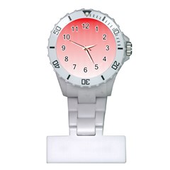 A Red And White Background With Small Squares Plastic Nurses Watch by catchydesignhill