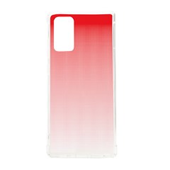 A Red And White Background With Small Squares Samsung Galaxy Note 20 Tpu Uv Case by catchydesignhill