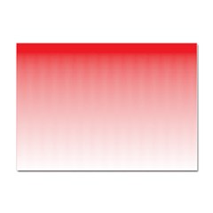 A Red And White Background With Small Squares Crystal Sticker (a4) by catchydesignhill