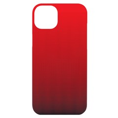 A Red And White Background With Small Squares Iphone 14 Plus Black Uv Print Case by catchydesignhill