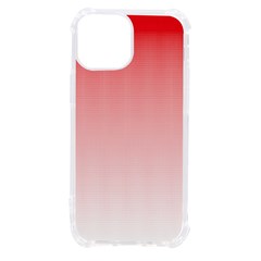 A Red And White Background With Small Squares Iphone 13 Mini Tpu Uv Print Case by catchydesignhill