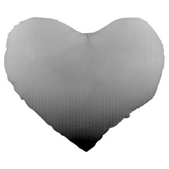 A Black And White Photo Of A Wall Large 19  Premium Flano Heart Shape Cushions by catchydesignhill