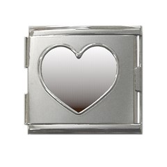 A Black And White Photo Of A Wall Mega Link Heart Italian Charm (18mm) by catchydesignhill