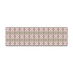 A Pink And Brown Pattern On A White Background Sticker (bumper) by catchydesignhill