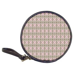 A Pink And Brown Pattern On A White Background Classic 20-cd Wallets by catchydesignhill