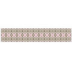 A Pink And Brown Pattern On A White Background Large Premium Plush Fleece Scarf  by catchydesignhill