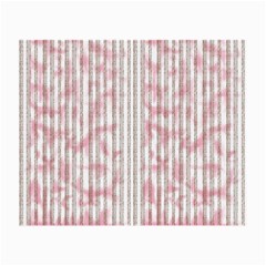 A Pink And White Striped Background Small Glasses Cloth by catchydesignhill