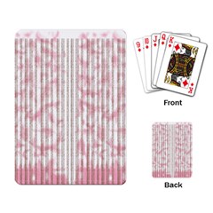 A Pink And White Striped Background Playing Cards Single Design (rectangle)