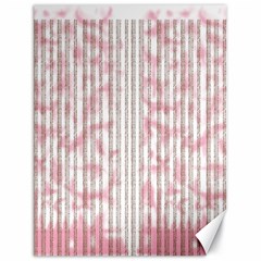 A Pink And White Striped Background Canvas 18  X 24  by catchydesignhill