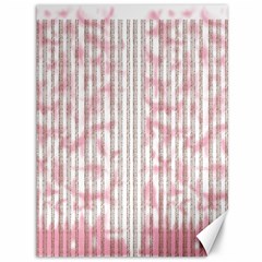 A Pink And White Striped Background Canvas 36  X 48  by catchydesignhill