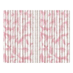 A Pink And White Striped Background Premium Plush Fleece Blanket (large) by catchydesignhill