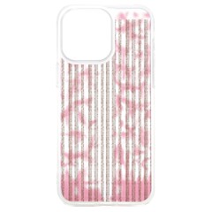 A Pink And White Striped Background Iphone 15 Plus Tpu Uv Print Case by catchydesignhill