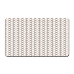 A White Background With A Brown Pattern On It Magnet (rectangular) by catchydesignhill