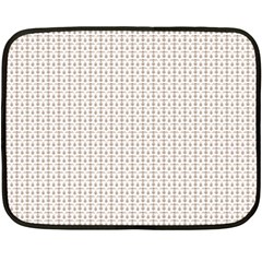 A White Background With A Brown Pattern On It Fleece Blanket (mini) by catchydesignhill