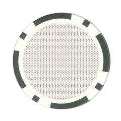 A White Background With A Brown Pattern On It Poker Chip Card Guard (10 Pack) by catchydesignhill