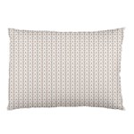 A White Background With A Brown Pattern On It Pillow Case (Two Sides) Front