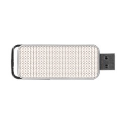 A White Background With A Brown Pattern On It Portable Usb Flash (two Sides) by catchydesignhill