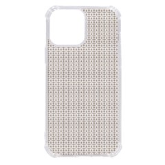 A White Background With A Brown Pattern On It Iphone 13 Pro Max Tpu Uv Print Case by catchydesignhill