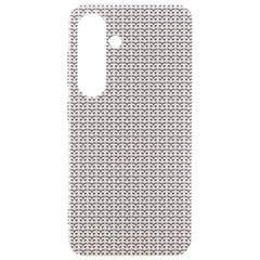 A White Background With A Brown Pattern On It Samsung Galaxy S24 6 2 Inch Black Tpu Uv Case by catchydesignhill