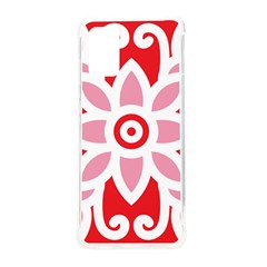 A Red And White Pattern With A Flower On It Samsung Galaxy S20 Plus 6 7 Inch Tpu Uv Case by catchydesignhill