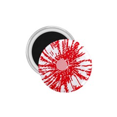 A Drawing Of A Red Flower On A White Background 1 75  Magnets by catchydesignhill