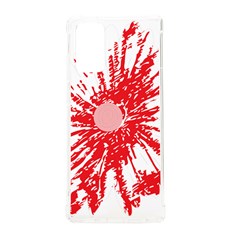 A Drawing Of A Red Flower On A White Background Samsung Galaxy Note 20 Tpu Uv Case by catchydesignhill