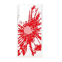 A Drawing Of A Red Flower On A White Background Samsung Galaxy Note 20 Ultra Tpu Uv Case by catchydesignhill