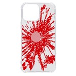 A Drawing Of A Red Flower On A White Background iPhone 13 Pro Max TPU UV Print Case Front