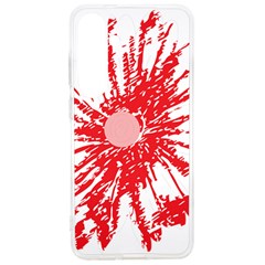 A Drawing Of A Red Flower On A White Background Samsung Galaxy S24 Ultra 6 9 Inch Tpu Uv Case by catchydesignhill