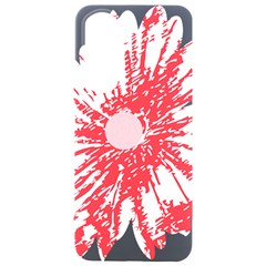 A Drawing Of A Red Flower On A White Background Samsung Galaxy S24 Plus 6 7 Inch Black Tpu Uv Case by catchydesignhill