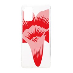 A Red Flower On A Black Background Samsung Galaxy S20 Plus 6 7 Inch Tpu Uv Case by catchydesignhill