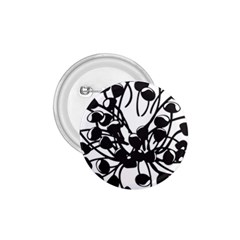 A Black And White Picture Of A Bunch Of Flowers 1 75  Buttons by catchydesignhill