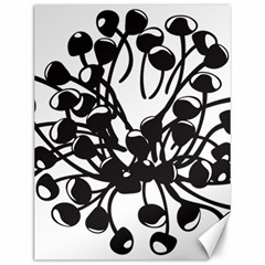 A Black And White Picture Of A Bunch Of Flowers Canvas 12  X 16  by catchydesignhill