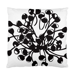 A Black And White Picture Of A Bunch Of Flowers Standard Cushion Case (two Sides) by catchydesignhill