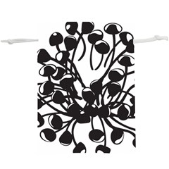 A Black And White Picture Of A Bunch Of Flowers Lightweight Drawstring Pouch (xl) by catchydesignhill