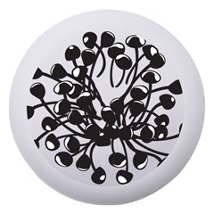 A Black And White Picture Of A Bunch Of Flowers Dento Box With Mirror by catchydesignhill